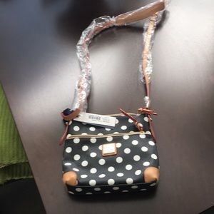 Dooney & Bourke Polka Dot Letter Carrier Bag